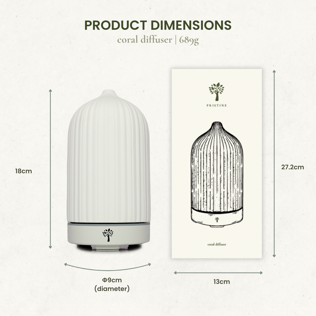 White Coral Diffuser + 6-Pack Hotel Scent Bundle