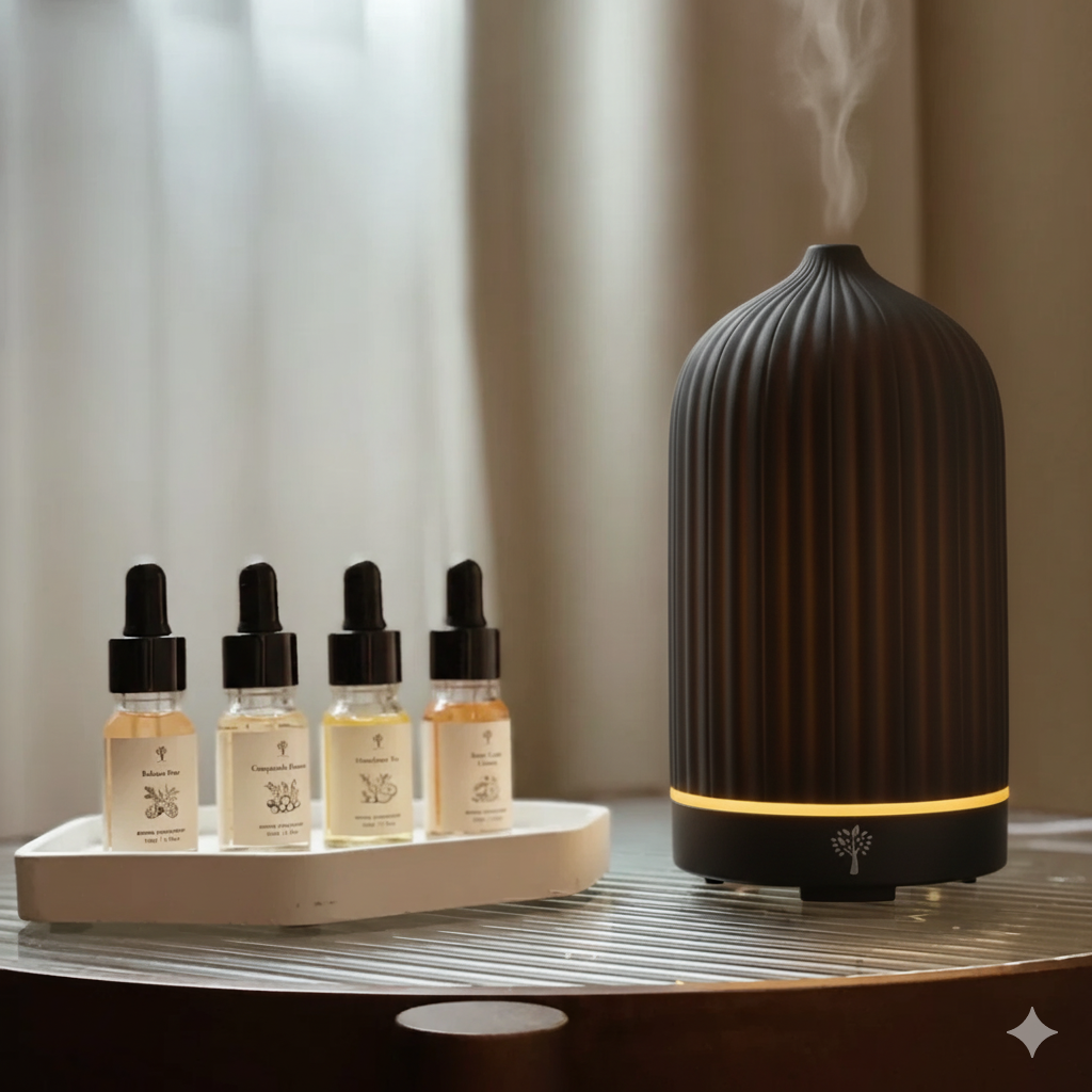 Black Coral Diffuser + 4-Pack Signature Scent Bundle