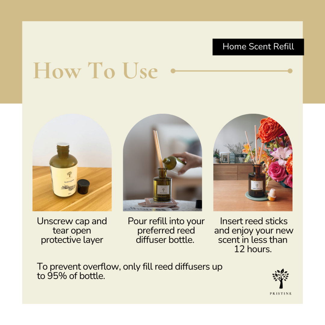 Hotel 4-Pack Bundle - Refill & Reed Stick Set