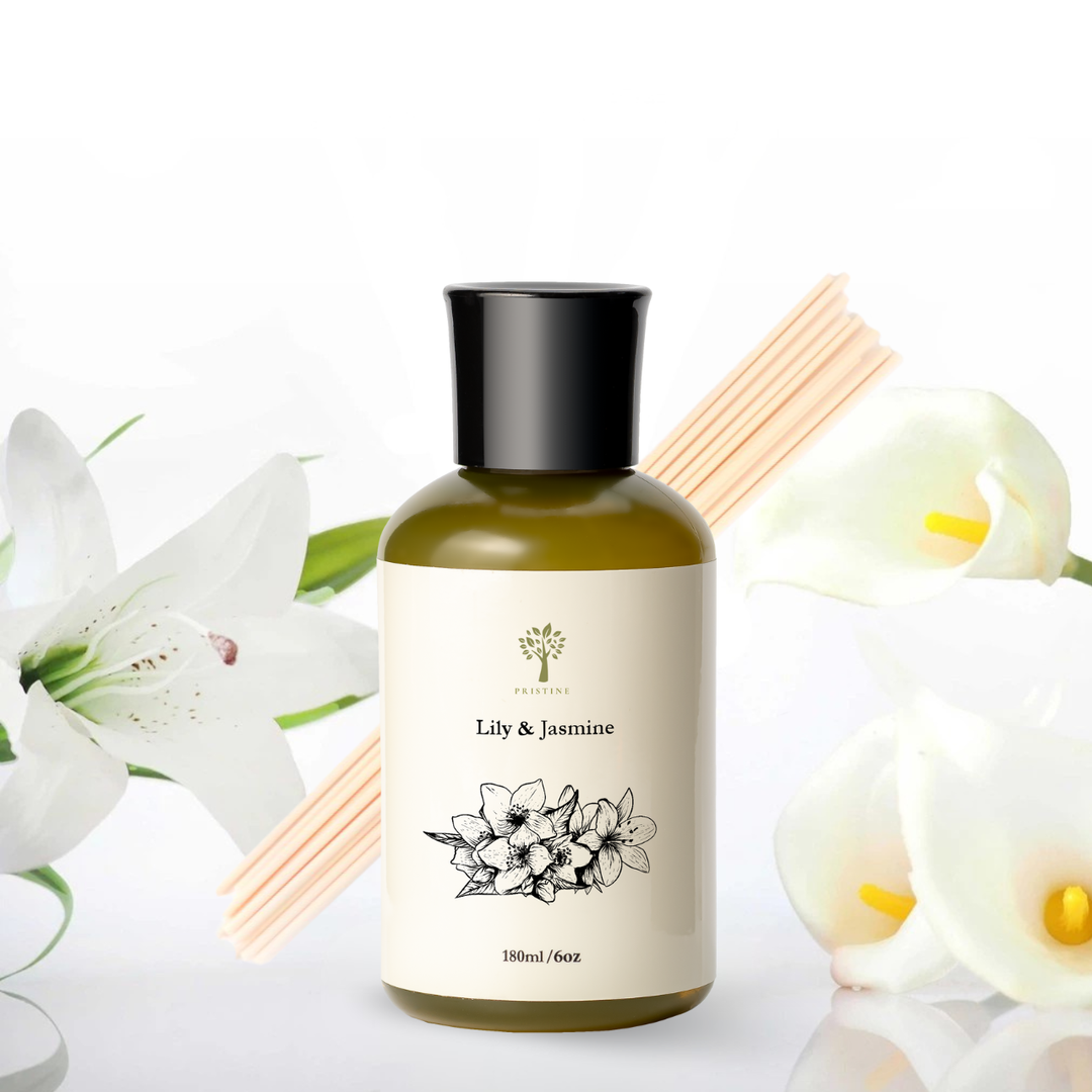 Lily & Jasmine Refill - 180ml (Free Reed Sticks)