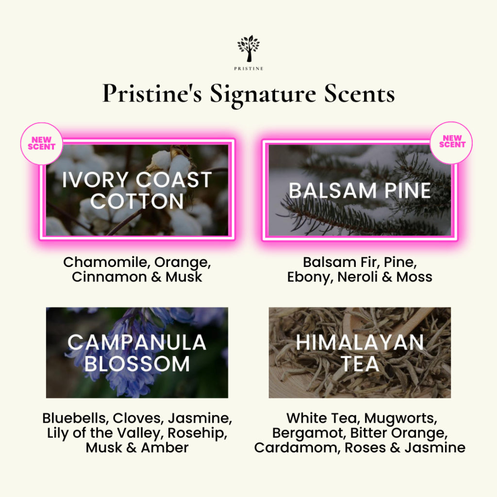 4-Pack Signature Aroma Concentrate Set (Free Mist Diffuser)
