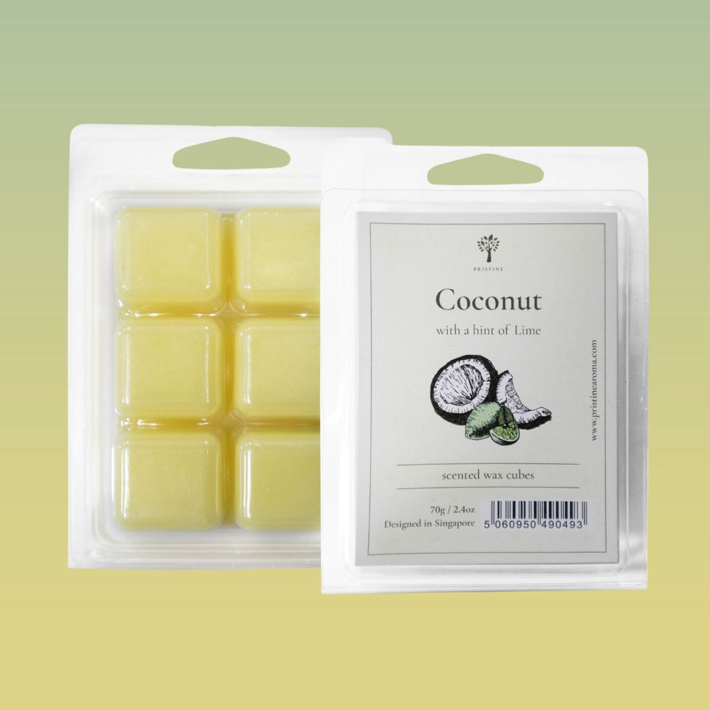 Scented Wax Melt Cubes Coconut & Lime Scent Pristine SG