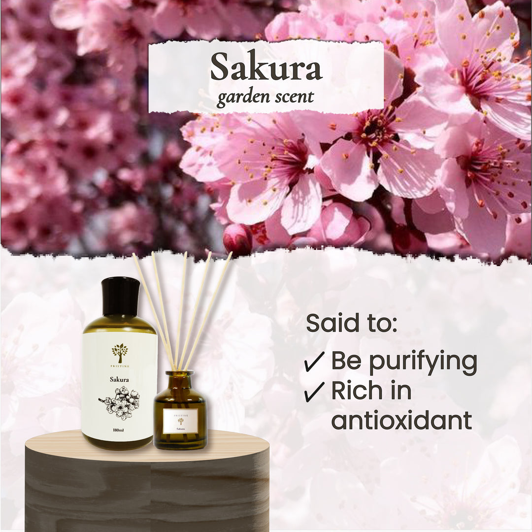 Sakura Refill - 180ml (Free Reed Sticks)
