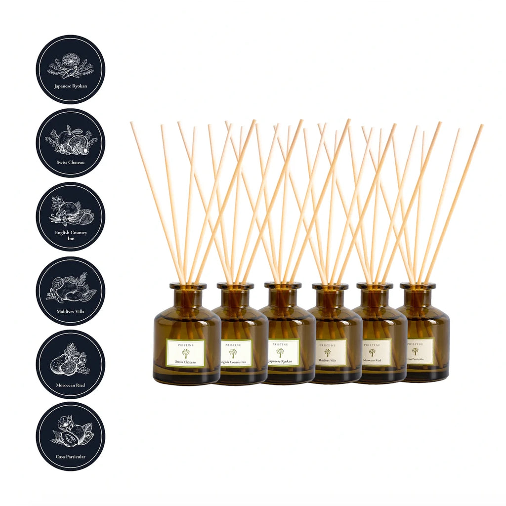 6-Pack Hotel Scent Reed Diffuser Bundle (50ml) | Pristine SG